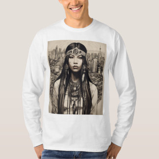 Native American Linework T-shirt ontwerp