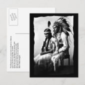  Native American Love koppel Bannock Tribe Aankondigingskaart (Voorkant / Achterkant)