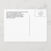  Native American Love koppel Bannock Tribe Aankondigingskaart (Achterkant)