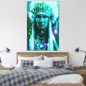 Native American Magical Chief Canvas Afdruk (Insitu (Slaapkamer))