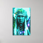 Native American Magical Chief Canvas Afdruk (Voorkant)