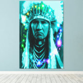 Native American Magical Chief Canvas Afdruk (Insitu (Houten vloer))
