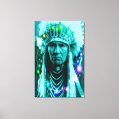 Native American Magical Chief Canvas Afdruk (Voorkant)