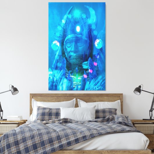 Native American Magicia Canvas Afdruk (Insitu (Slaapkamer))