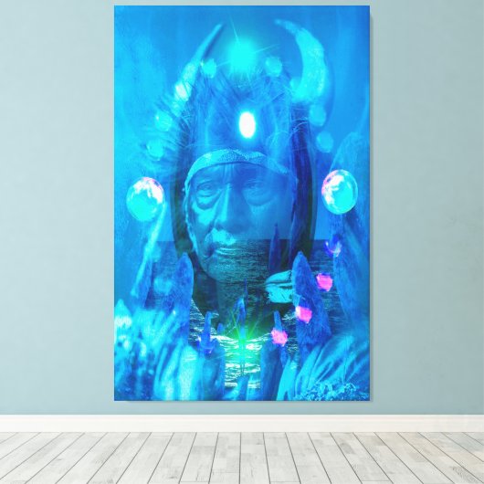 Native American Magicia Canvas Afdruk (Insitu (Houten vloer))