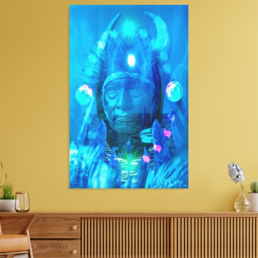 Native American Magicia Canvas Afdruk (Insitu (Woonkamer))