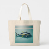 Native American & Mahi Mahi Grote Tote Bag (Achterkant)