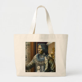 Native American & Mahi Mahi Grote Tote Bag