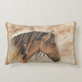 Native American Majestic Mustang Series Horse Art Kussen