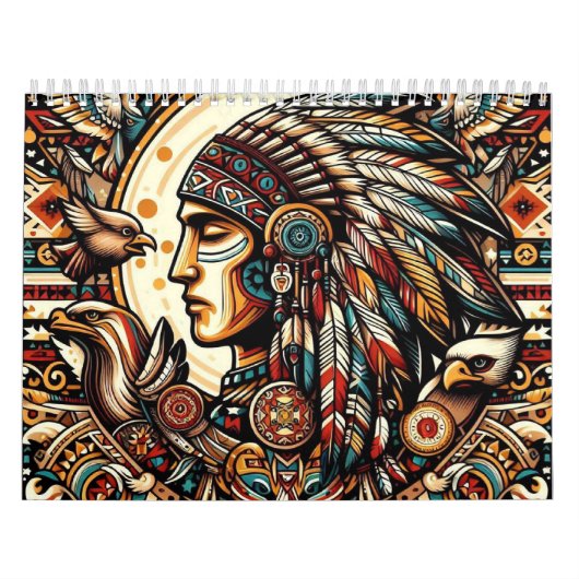 Native American Man Kalender (Hoes)