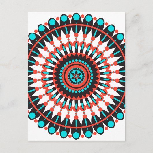 Native American Mandala Briefkaart (Voorkant)