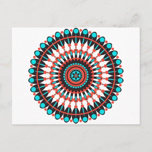 Native American Mandala Briefkaart (Voorkant)