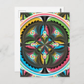 Native American Mandala Colorful Abstracte kunst Briefkaart (Voorkant / Achterkant)