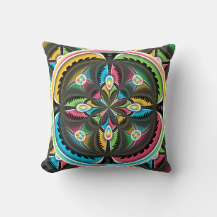 Native American Mandala Colorful Abstracte kunst Kussen