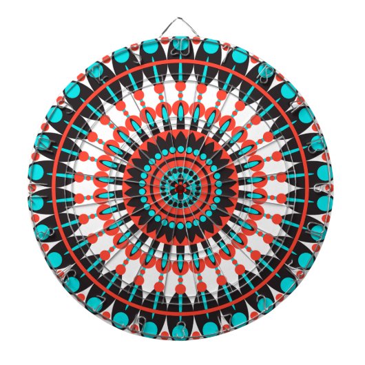 Native American Mandala Dartbord (Voorkant)