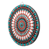 Native American Mandala Dartbord (Voorkant Rechts)