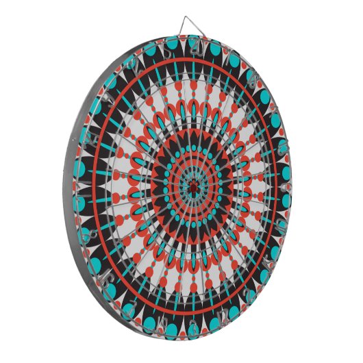 Native American Mandala Dartbord (Voorkant Links)