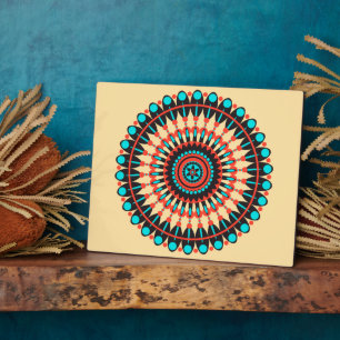 Native American Mandala Fotoplaat