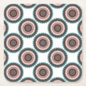 Native American Mandala Kartonnen Onderzetters (Voorkant)
