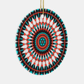 Native American Mandala Keramisch Ornament (Rechts)