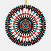 Native American Mandala Keramisch Ornament (Voorkant)