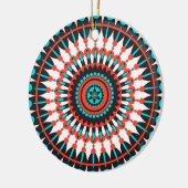 Native American Mandala Keramisch Ornament (Links)