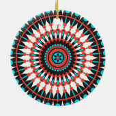 Native American Mandala Keramisch Ornament (Achterkant)