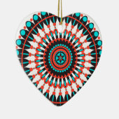 Native American Mandala Keramisch Ornament (Rechts)