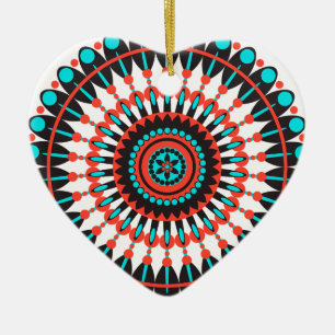 Native American Mandala Keramisch Ornament