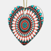 Native American Mandala Keramisch Ornament (Links)