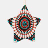 Native American Mandala Keramisch Ornament (Rechts)