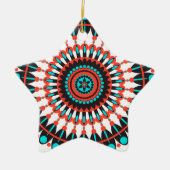 Native American Mandala Keramisch Ornament (Voorkant)