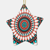 Native American Mandala Keramisch Ornament (Links)
