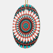 Native American Mandala Keramisch Ornament (Links)