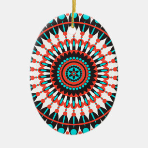 Native American Mandala Keramisch Ornament