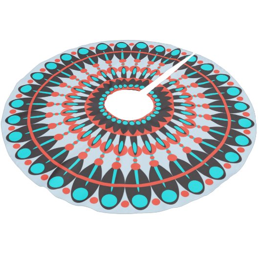 Native American Mandala Kerstboom Rok (Gekanteld)