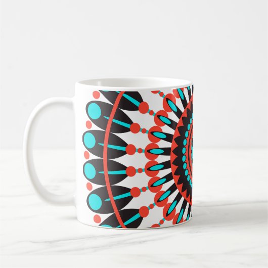 Native American Mandala Koffiemok (Links)