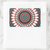 Native American Mandala Rechthoekige Sticker (Tas)