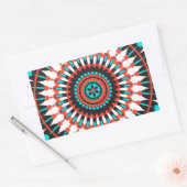 Native American Mandala Rechthoekige Sticker (Envelop)