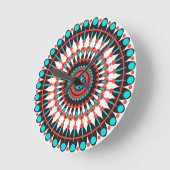 Native American Mandala Ronde Klok (Hoek)