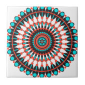 Native American Mandala Tegeltje (Voorkant)