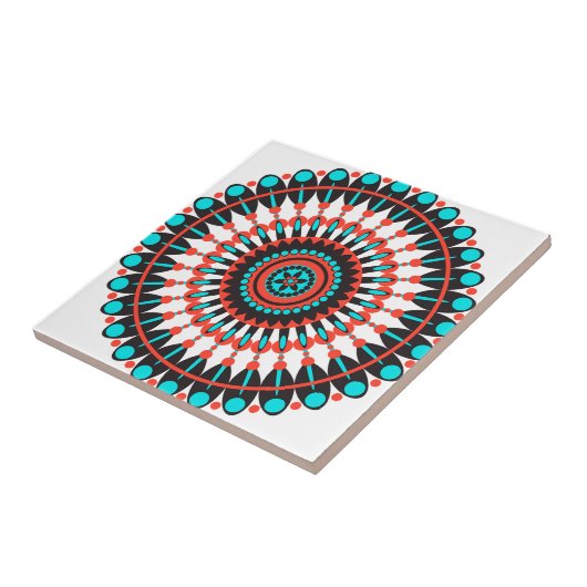 Native American Mandala Tegeltje (Zijkant)