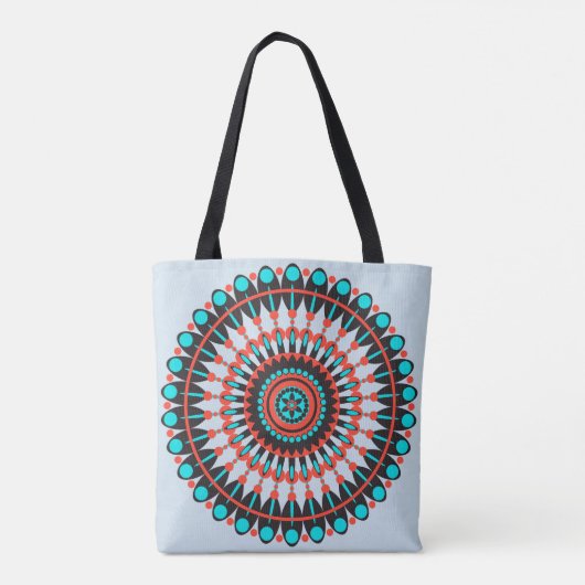Native American Mandala Tote Bag (Achterkant)