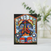 Native American Mask Briefkaart (Staand voorkant)