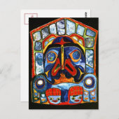 Native American Mask Briefkaart (Voorkant / Achterkant)