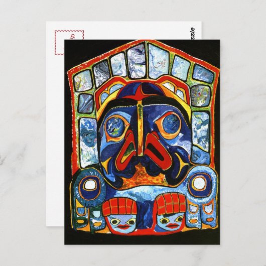 Native American Mask Briefkaart (Voorkant / Achterkant)