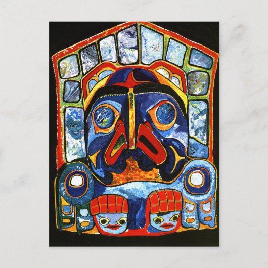 Native American Mask Briefkaart (Voorkant)