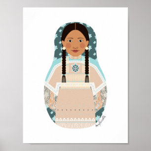 Native American Matroesjka Poster