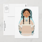 Native American Matryoshka Briefkaart (Voorkant / Achterkant)