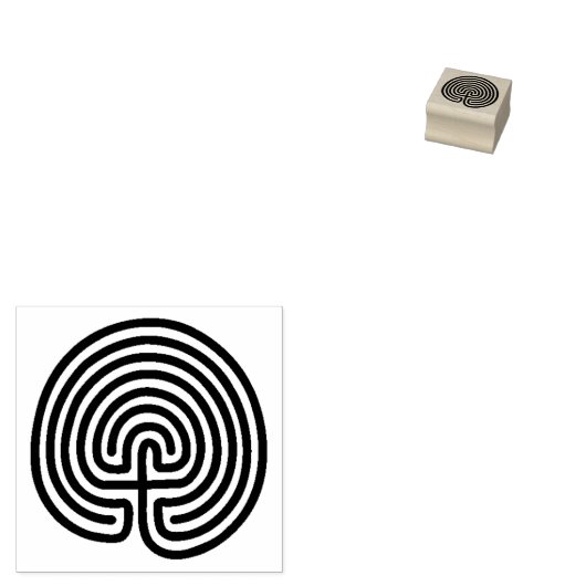 Native American Maze Rubber Stamp Rubberstempel (Gestempeld)